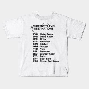 CoronaVirus Travel Destinations Kids T-Shirt